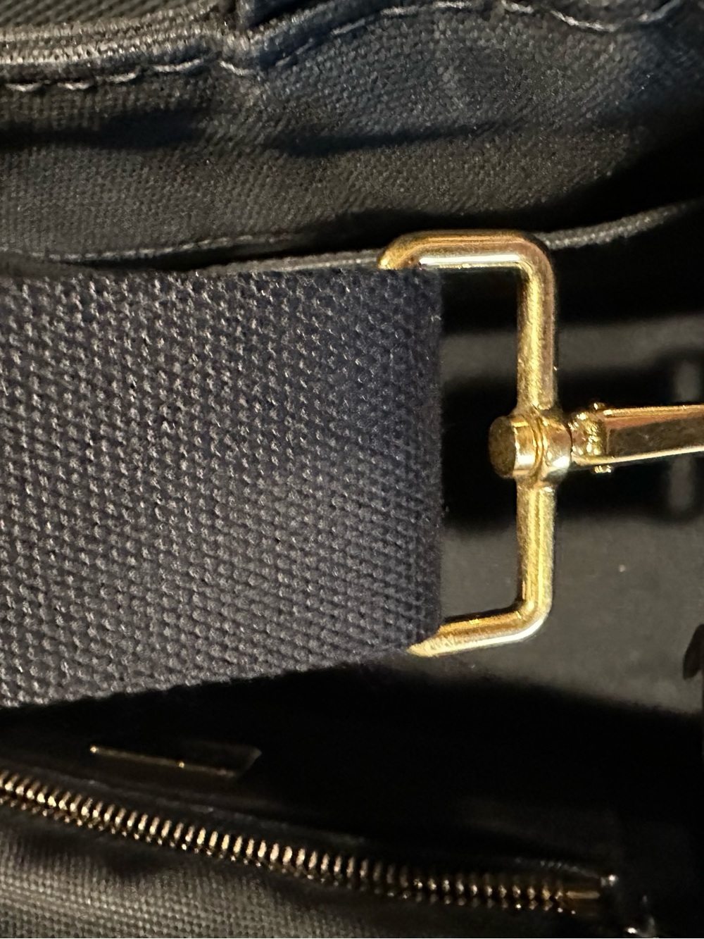 Prada Black Canapa Tote with White Logo - Picture 10 of 11
